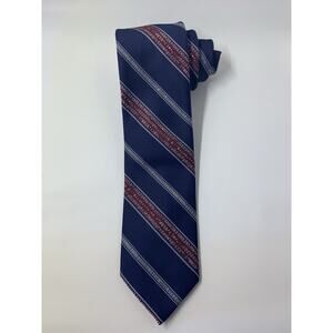 Smithsonian Institute Computer Characters Print Line Red Blue Classic Neck Tie